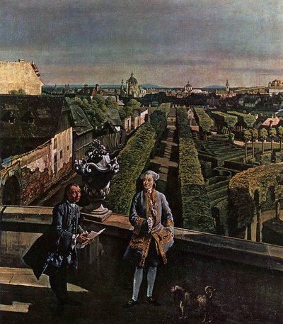 Wenen, Panorama vanaf Palais Kaunitz door Bernardo Bellotto